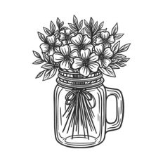 Flowers in a vase