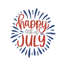 Happy 4th of July fireworks