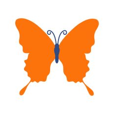 Layered Butterfly Silhouette