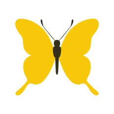 Layered Butterfly Silhouette