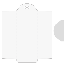 Slimline Envelope with angular flap