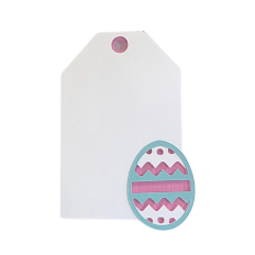 Easter Egg Layered Tag