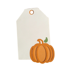 Pumpkin Layered Tag