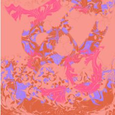 Bright and Cheerful Digital Marbled Paper