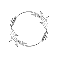 round wreath frame
