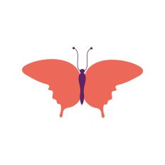Layered Butterfly Silhouette