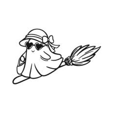 Ghost on a broom