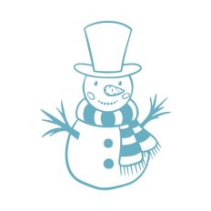 Snowman in hat