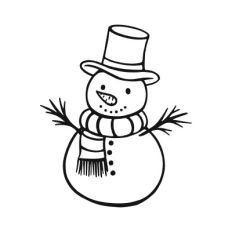 Snowman in hat