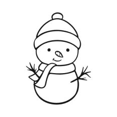 Snowman in hat