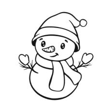 Snowman in hat