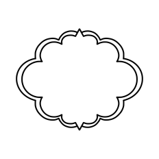 Fancy scallop frame