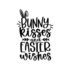 bunny kisses and easter wishes