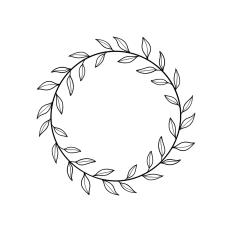 round wreath frame