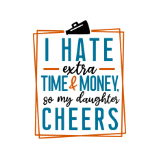 Funny cheerleader quote design