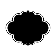 Fancy label shape