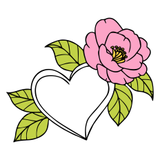 HEART AND FLOWER