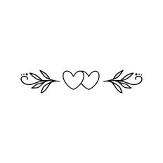 Heart flourishes border