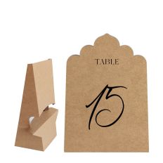 Table Number Shape With Easel