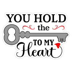 You Hold the Key to My Heart Sticker for Valentine's Day