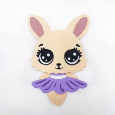 Paper bunny in a dress