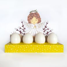 Easter egg stand with Angel