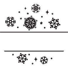 Winter Snowflakes Frame