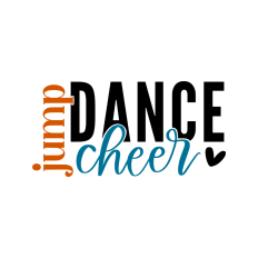 jump dance cheer cheerleading design
