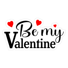 Be My Valentine Sticker