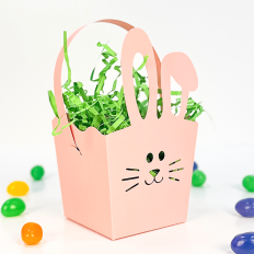 Easter Bunny Basket - 3D DIY File for Cardstock