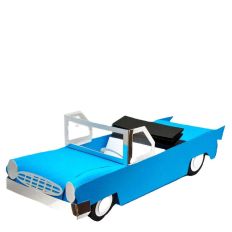 3D 1950's convertible car 