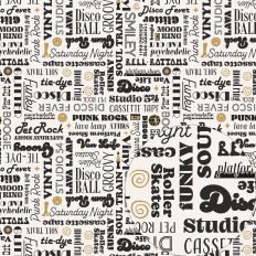 1970s INNOVATIONS TYPOGRAPHY TOSS BLACK WHITE GOLD