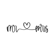 Mr and Mrs heart flourish