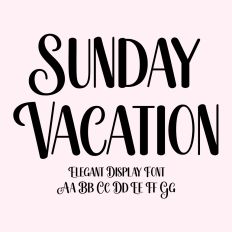 Sunday Vacation