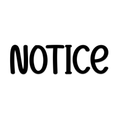 Notice