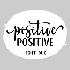 Positive Font Duo