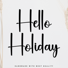 Hello Holiday Font