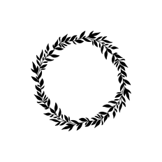 Circle wreath frame