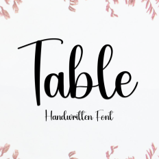 Table Font