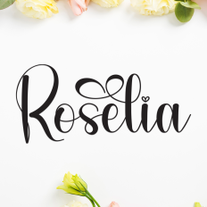Roselia | Script Font