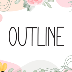 Outline | Script Font