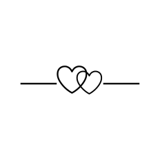 Double heart divider border