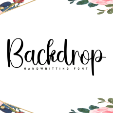 Backdrop Font