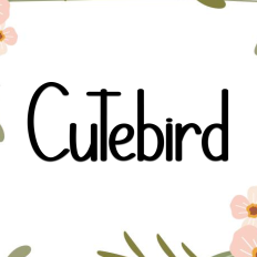 Cutebird Font
