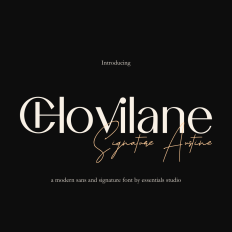 Chovilane + Signature Austine Duo Font