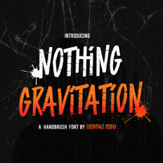 Nothing Gravitations - Brush Font