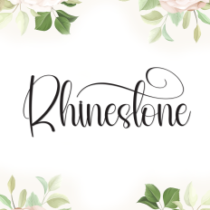 Rhinestone | Script Font