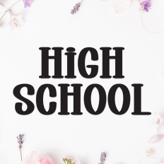 High School | Script Font