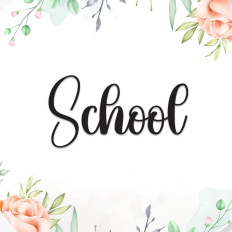School | Script Font