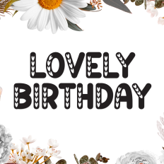 Lovely Birthday | Script Font
